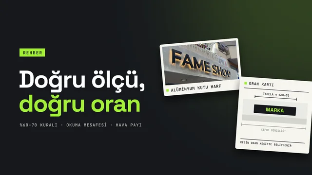 Tabela ölçüsü ve cephe oranı