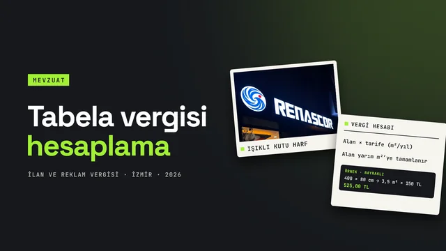 Tabela vergisi hesaplama rehberi