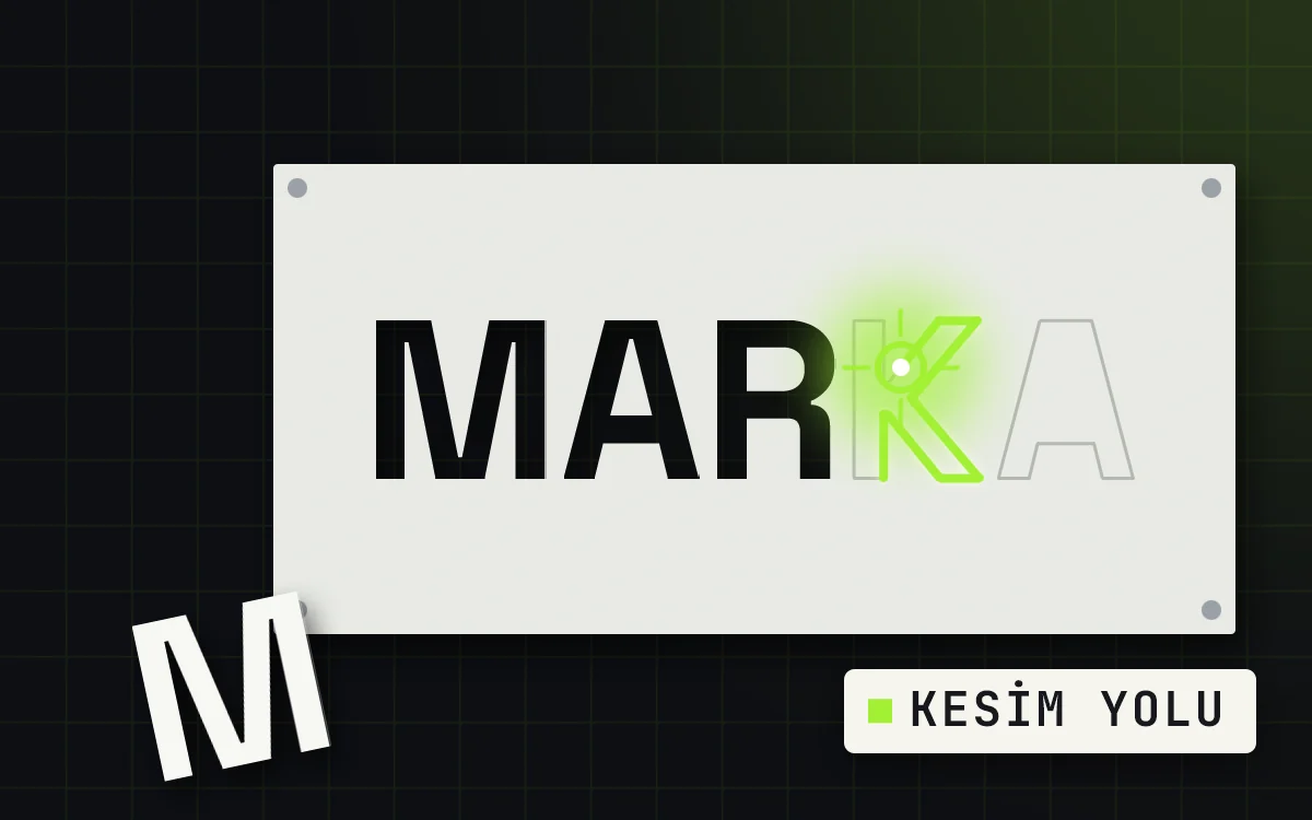 Plakadan kesilen harfler ve CNC kesim yolu çizimi