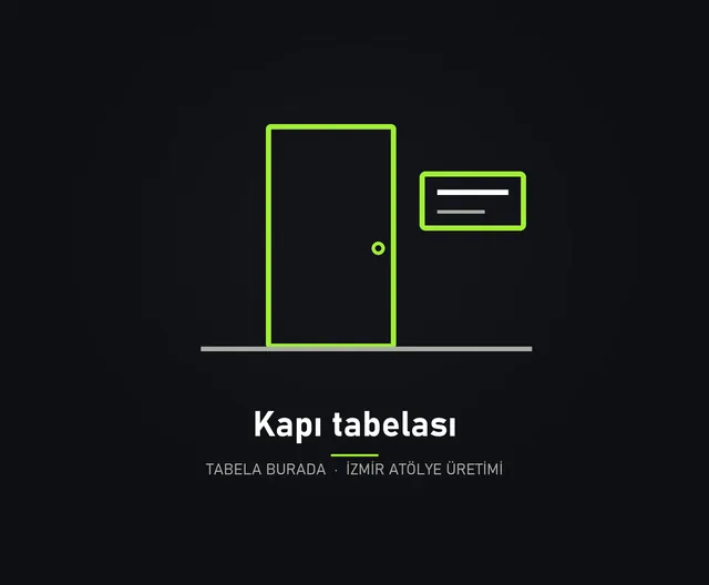 Kapı tabelası temsili görseli